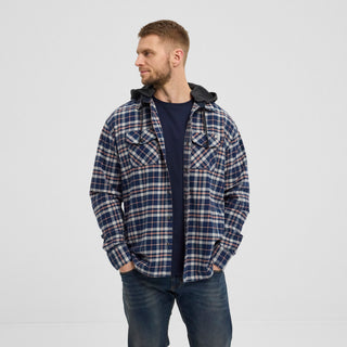 North 56°4 / North 56Denim North 56Denim Hooded checked over shirt Shirt LS 0920 Checked