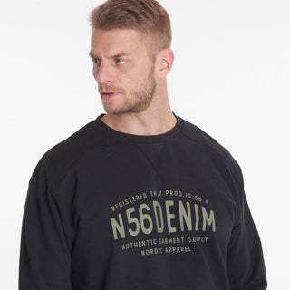 North 56°4 / North 56Denim North 56Denim Logo Sweatshirt TALL Sweatshirt 0099 Black