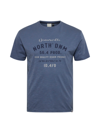 North 56°4 / North 56Denim North 56Denim Printed T-shirt T-shirt 0545 Dusty Blue