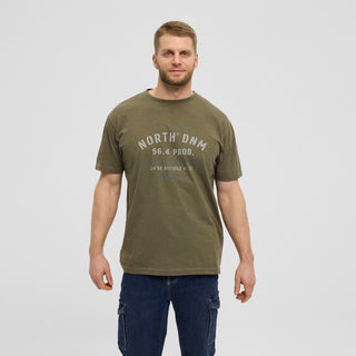 North 56°4 / North 56Denim North 56Denim Printed T-shirt T-shirt 0659 Dusty Olive Green