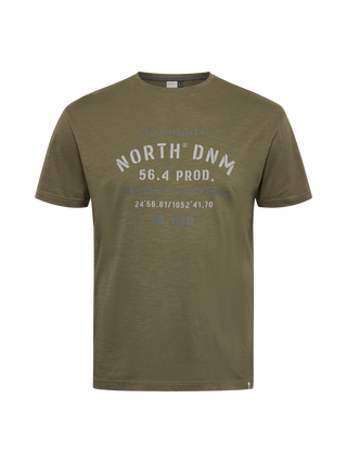 North 56°4 / North 56Denim North 56Denim Printed T-shirt T-shirt 0659 Dusty Olive Green