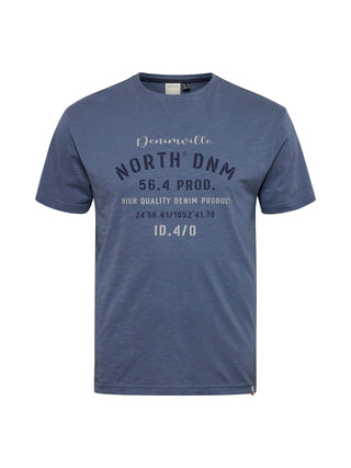 North 56°4 / North 56Denim North 56Denim Printed T-shirt T-shirt 0545 Dusty Blue