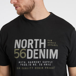 North 56°4 / North 56Denim North 56Denim Printed T-shirt T-shirt 0099 Black