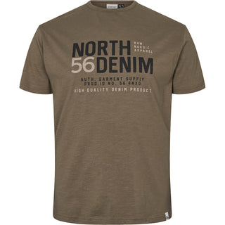 North 56°4 / North 56Denim North 56Denim Printed T-shirt T-shirt 0659 Dusty Olive Green