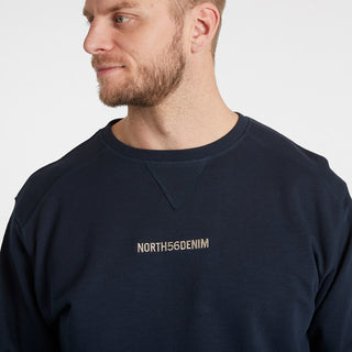 North 56°4 / North 56Denim North 56Denim logo sweatshirt TALL Sweatshirt 0580 Navy Blue