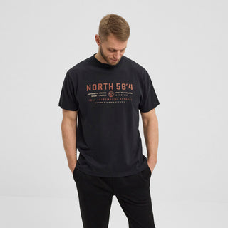 North 56°4 / North 56Denim North 56°4 Printed T-shirt T-shirt 0099 Black