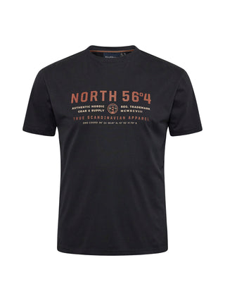 North 56°4 / North 56Denim North 56°4 Printed T-shirt T-shirt 0099 Black