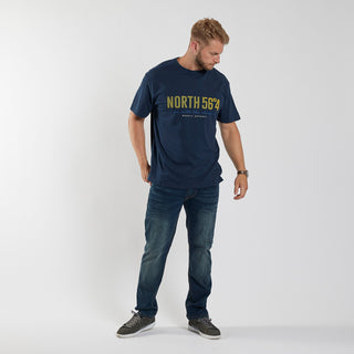 North 56°4 / North 56Denim North 56°4 Printed T-shirt T-shirt 0580 Navy Blue