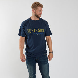 North 56°4 / North 56Denim North 56°4 Printed T-shirt T-shirt 0580 Navy Blue