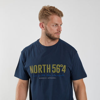 North 56°4 / North 56Denim North 56°4 Printed T-shirt T-shirt 0580 Navy Blue