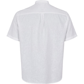 North 56°4 / North 56Denim North 56°4 mandarin collar linen shirt SS Shirt SS 0000 White