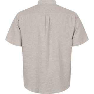 North 56°4 / North 56Denim North 56°4 unicolor linen shirt SS TALL Shirt SS 0730 SAND